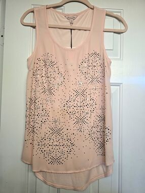 NWT Juicy Couture Blush Pink Embellished Sleeveless Juniors Top